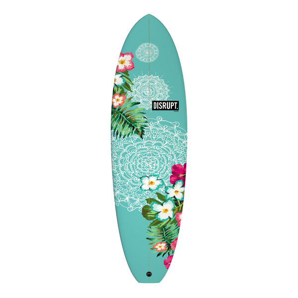 Floral Retro Single Fin