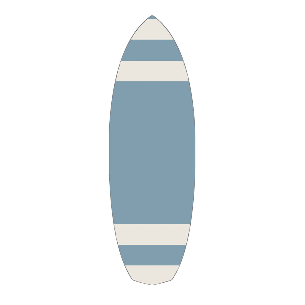 Cream/Blue Stripe Baked Bean