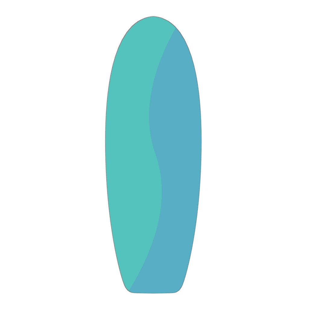 Blue Teal Swirl The Sled