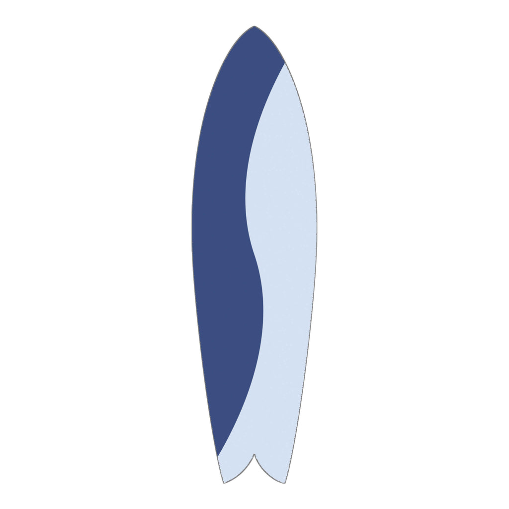 Blue Swirl Retro Fish